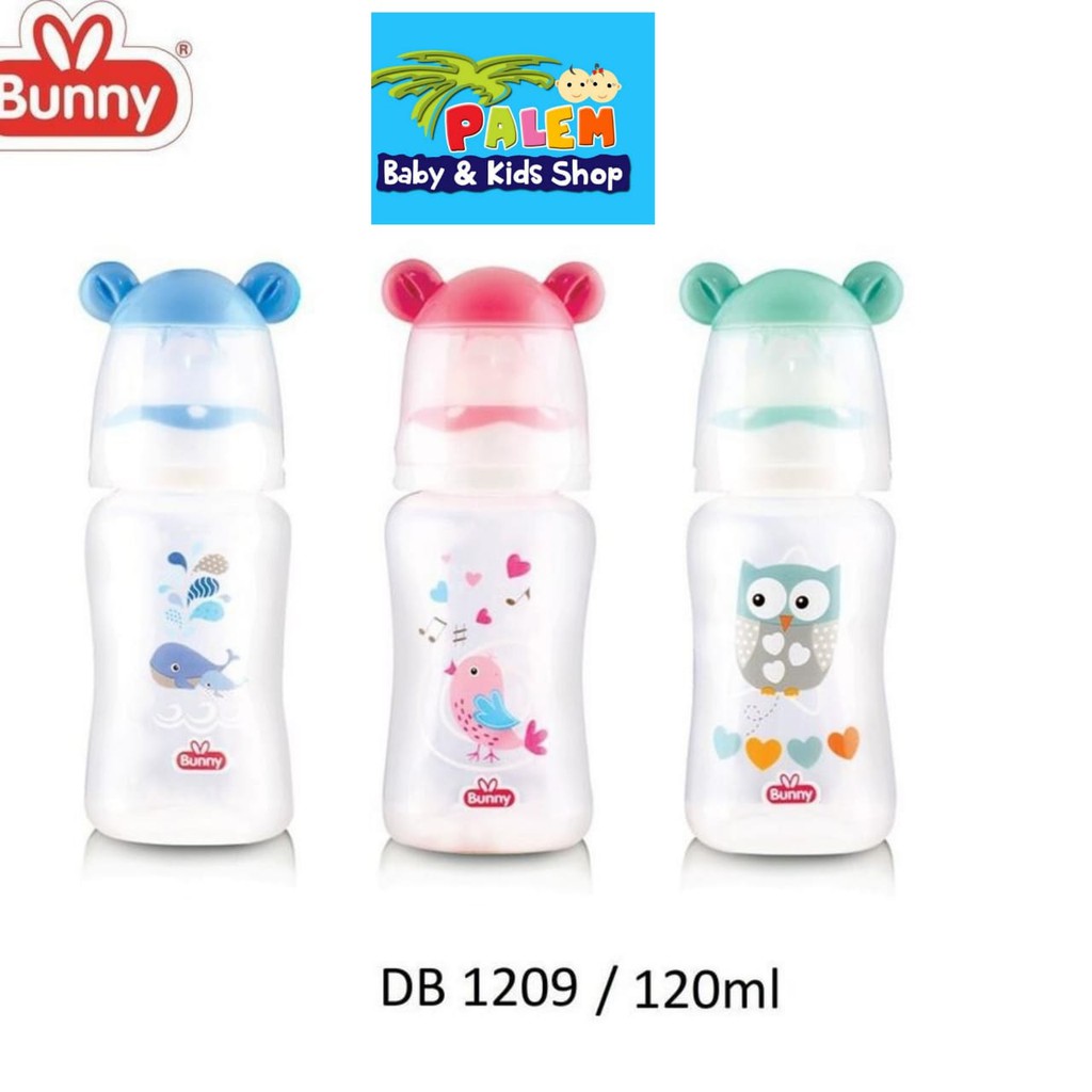 Lusty Bunny Square Bottle Botol Susu With Ear Hood 250 ML dan 125ml