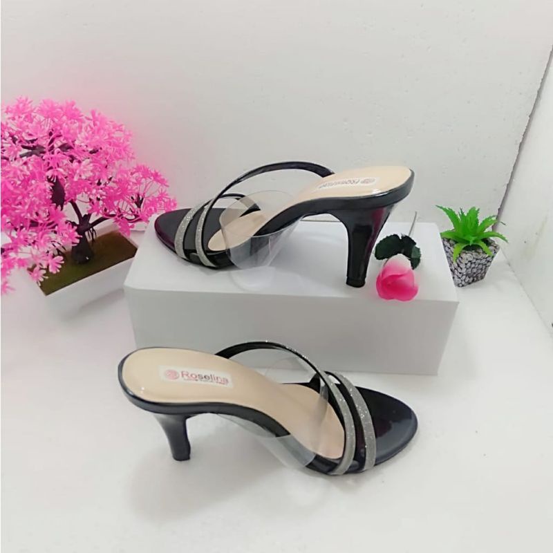 helles wanita hak tinggi 9cm mika cantik moca hitam holiyah 02