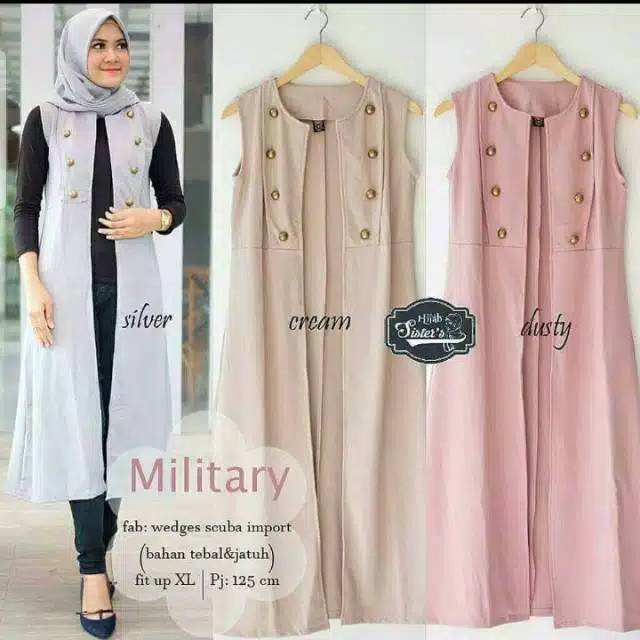 Military kardigan / kardigan murah / kardigan terbaru / kardigan wanita / kardigan muslim