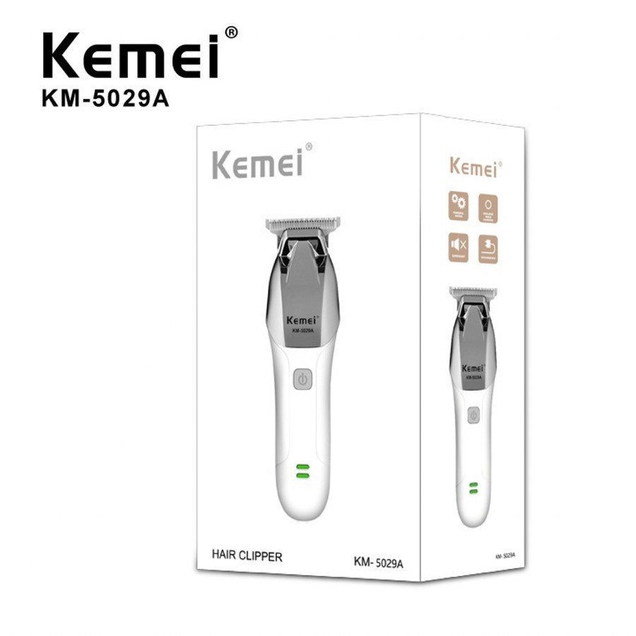 Kemei KM 5029 A Alat Cukur Rambut Smart Hair Clipper Detailer Trimmer USB Cukuran Kemei KM-5029 A