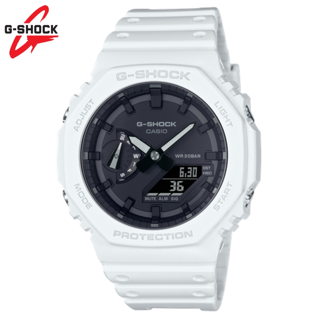 CASIO GSHOCK GA-2100 DUALTIME ANALOG DIGITAL BOX FULLSET - AUTOLIGHT