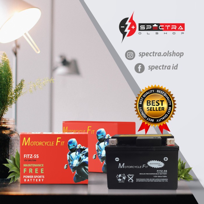 Aki Motor Honda Suzuki Yamaha GTZ5 GTZ5S GTZ 5S GS Yuasa Accu Kering MF