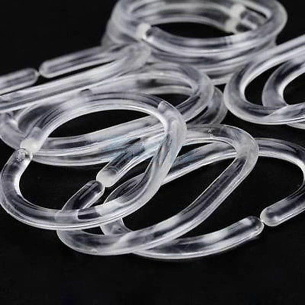 [Elegan] Hooks Rings NEW Hot Sale Tirai Liner Hook Kamar Mandi Rings Liner Plastik