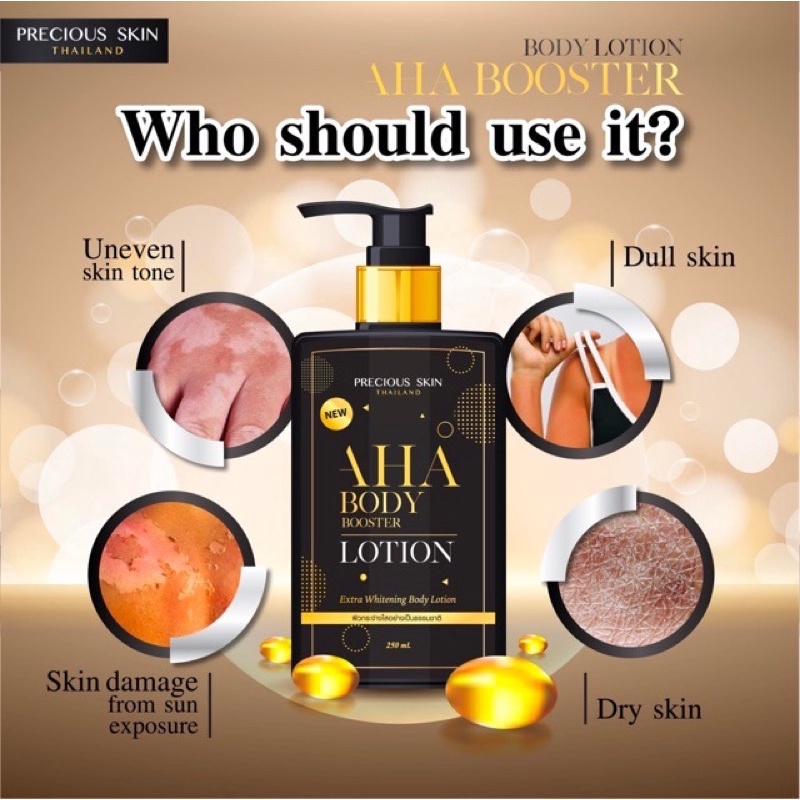 PRECIOUS AHA BODY BOOSTER LOTION 250 ml BPOM ORIGINAL
