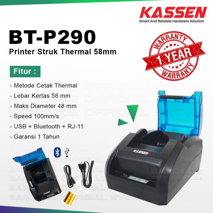 

Exclusive Mini Printer Bluetooth Aplikasi Android Kassen Btp290 Rj11 Cash Drawer