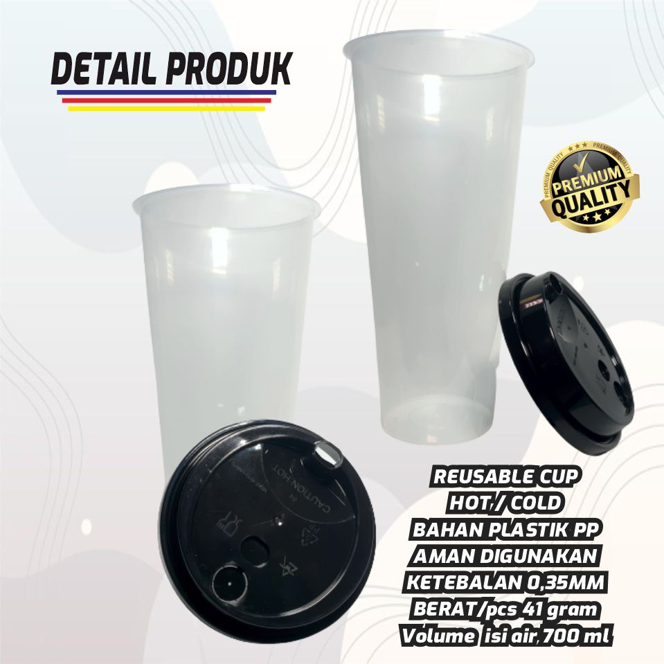 Reusable Cup Aespa Versi Barcode tahan panas dan dingin 700 ml