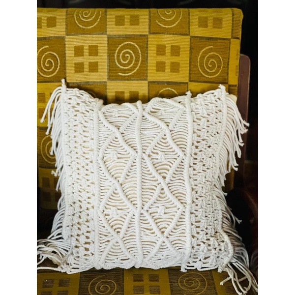 READY STOK) macrame sarung bantal /macrame cover bantal