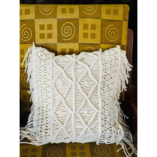 READY STOK) macrame sarung bantal /macrame cover bantal