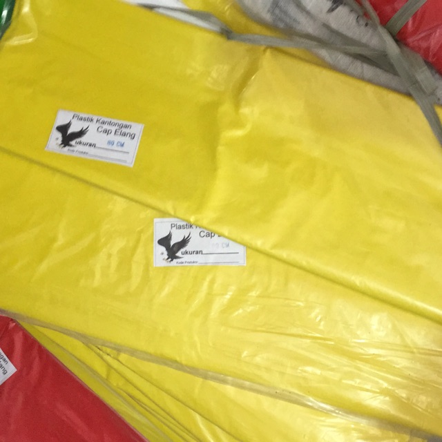 Plastik layangan tebal Cap Elang Kuning Lemon