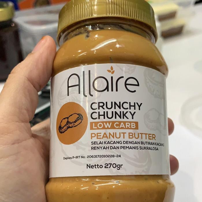 

Ketobetic Allaire Crunchy Chunky Peanut Butter Selai Kacang Keto Frien