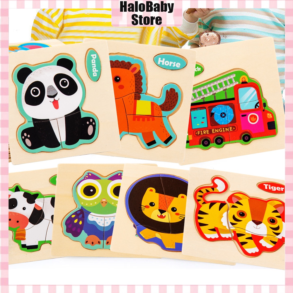 Halobaby Puzzle Kayu Mainan Edukasi / Puzzle Kayu Mainan Edukasi / Wooden Toys