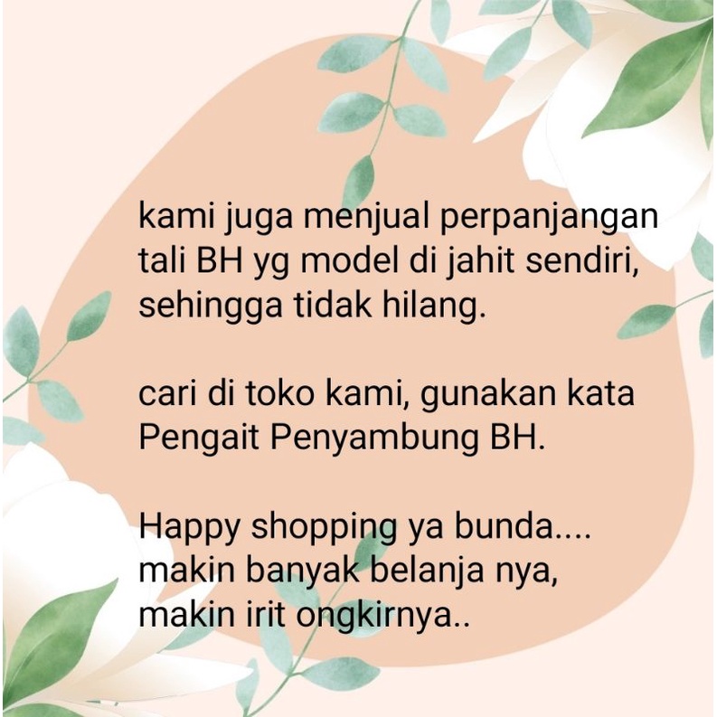 Pengait Bra Extension Penyambung Tali BH 2 / 3 Pengait Sambungan Bra Save Ekstension