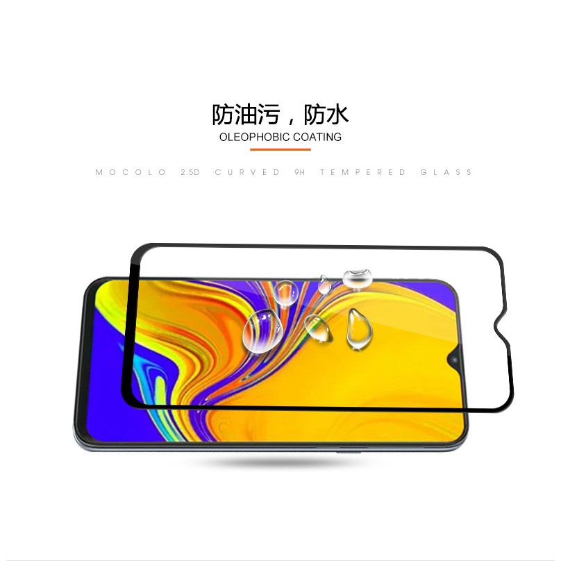 Samsung Galaxy A10 A30 A40 A50 A60 A70 Full Coverage Tempered Glass,For Samsung Galaxy M10 M20 M30