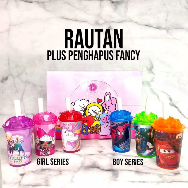 

Rautan / Rautan gelas cup + penghapus / Rautan fancy / Rautan karakter