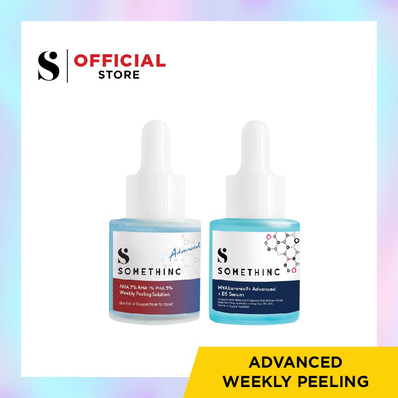SOMETHINC Advanced Weekly Peeling (SOMETHINC HYALuronic9+ Advanced + B5 Serum 20ml + SOMETHINC AHA 7