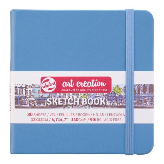 

(PERALATAN MENGGAMBAR) TALENS ART CREATION HARDCOVER SKETCH BOOK 12X12CM 140GSM - HITAM COD