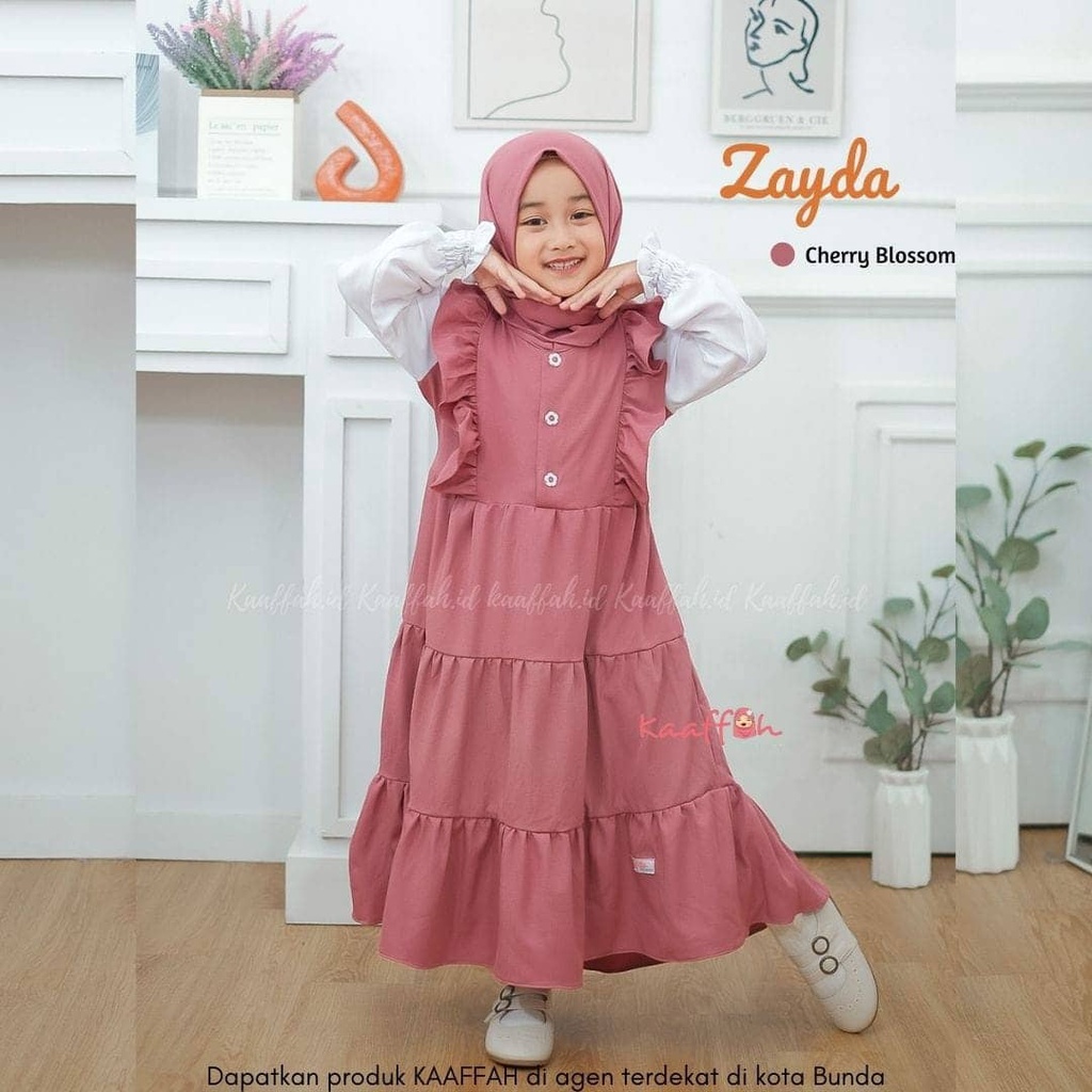 Terlaris Gamis Anak / Pakain Muslim Anak  Perempuan  Bahan Katun Jepang Merk