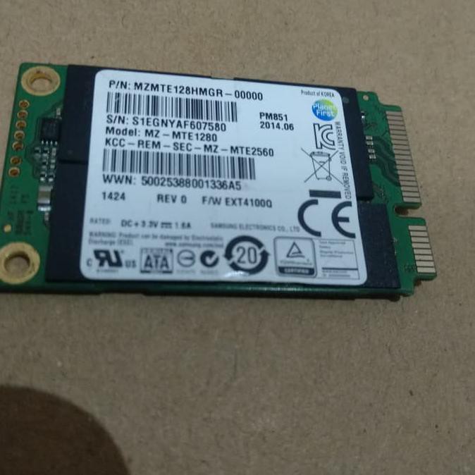 Jual SSD Samsung Msata 128Gb Sentinal 100%