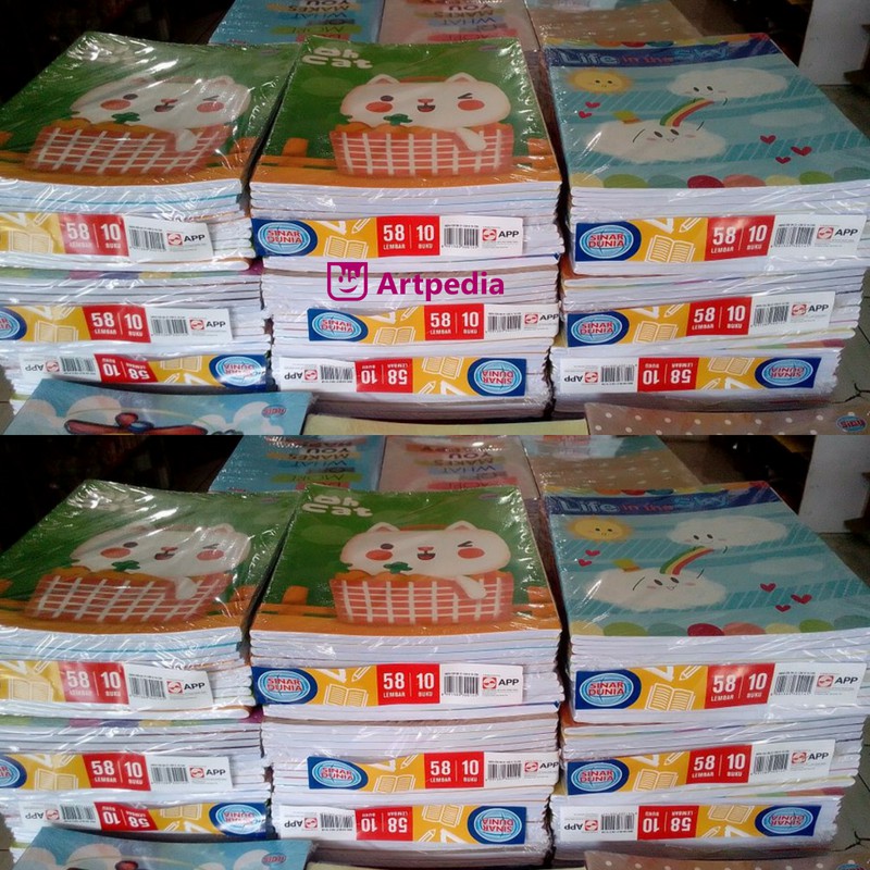 

DISKON MURAH !! Buku Tulis 58 Lembar Sinar Dunia / Buku SIDU 58 Lembar ( 1 Pcs Buku) - Buku Murah