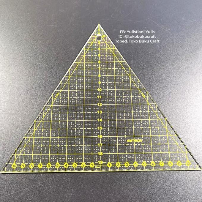 Termantab] penggaris patchwork / Patchwork Ruler segitiga