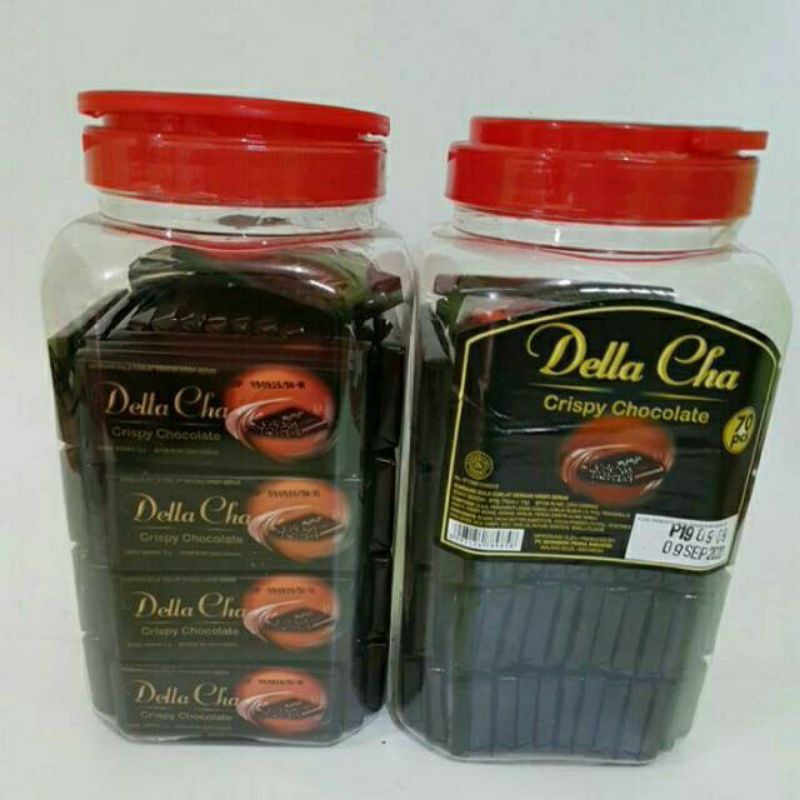Della Cha Coklat Crispy Toples 70 pcs