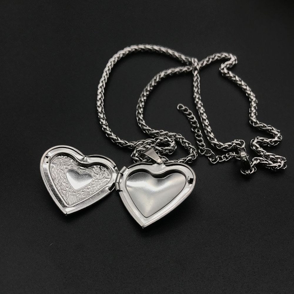 WONDERFUL Gift Necklace Fashion Pendant Photo Picture Locket Chain Lover Friend Men Women Jewelry Heart Shaped/Multicolor