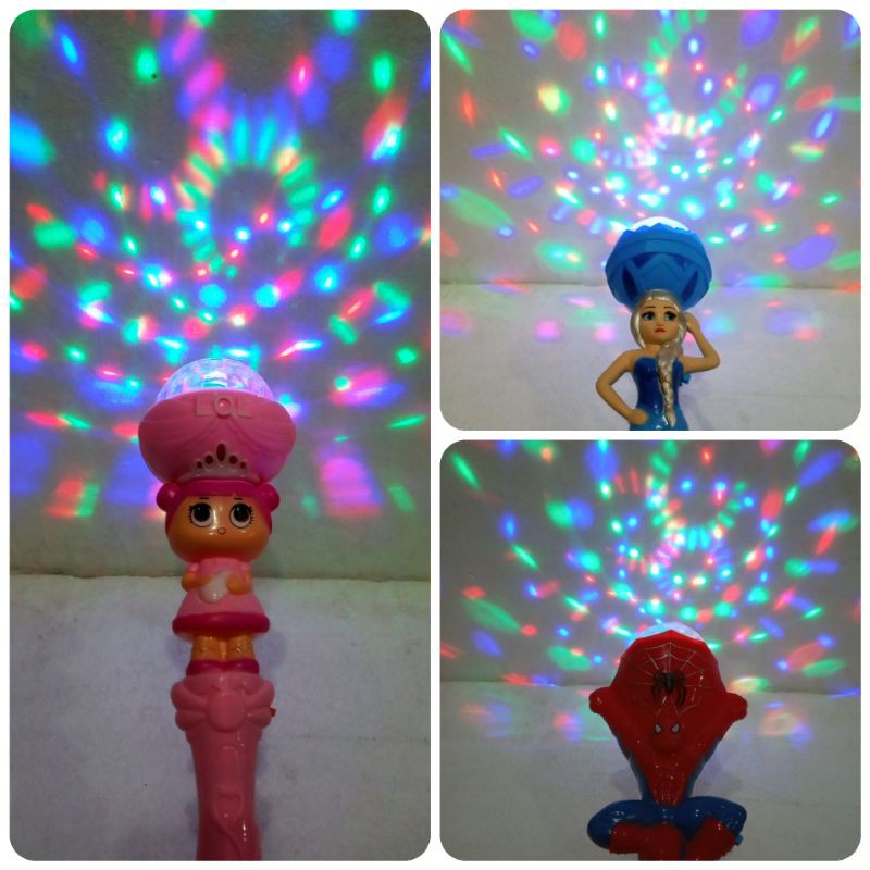 Mainan Anak Tongkat Lampu Disco Karakter