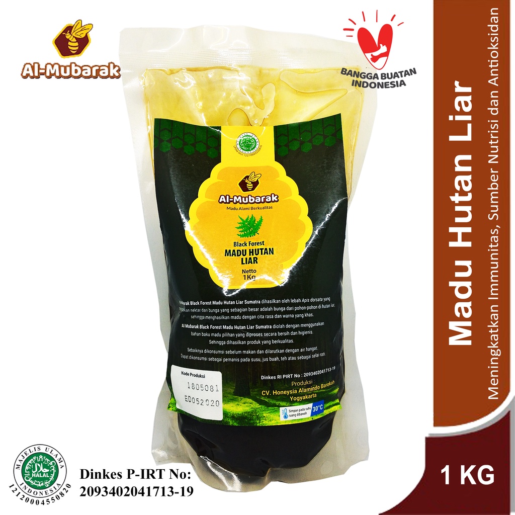 

MADU HUTAN LIAR AL-MUBARAK 1KG REFILL Madu Murni 100% Madu Asli 1 KG