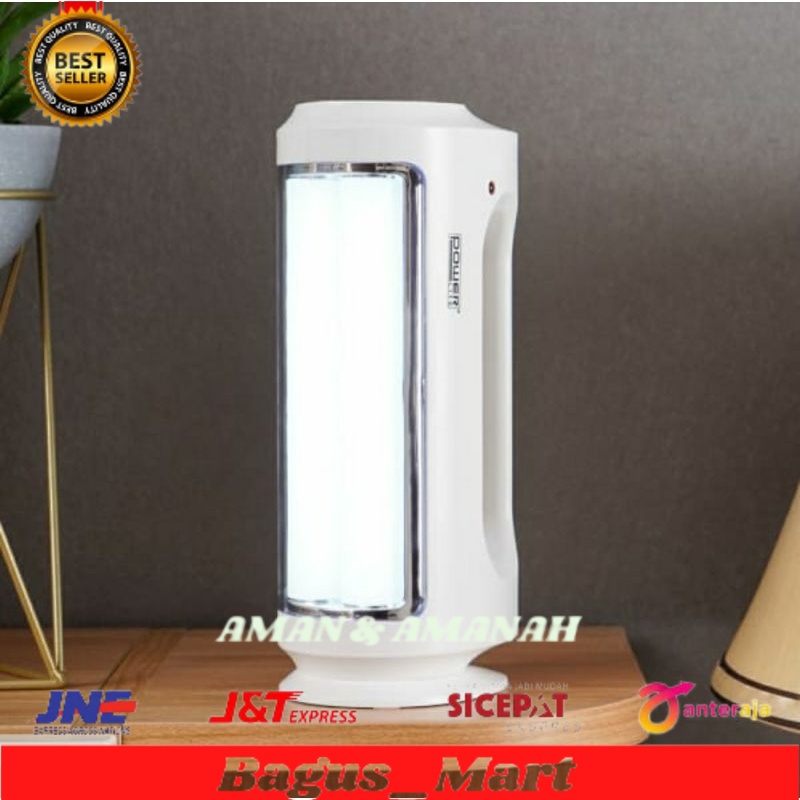 Powerlite Senter Rechargeable Dengan Lentera/lampu emergency/lampu darurat