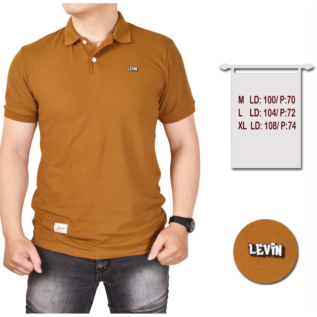 Polo Shirt Pola Warna Premium Kaos kerah Polo Pria Shopee Indonesia