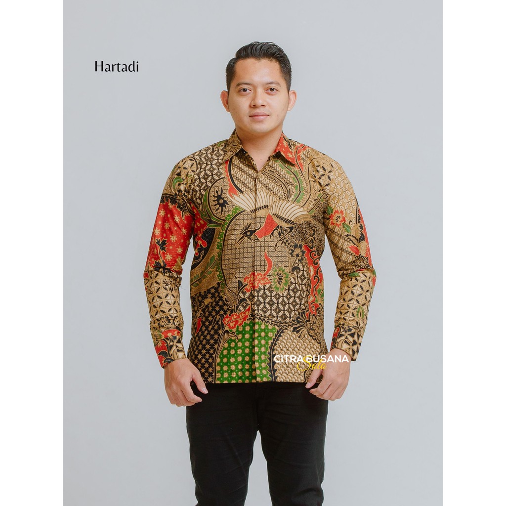 HARTADI Batik Pria Full Furing Asli Katun Halus Sragenan