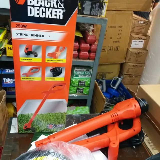 MESIN POTONG RUMPUT BLACK &amp; DECKER STRING TRIMMER ALAT POTONG RUMPUT LISTRIK