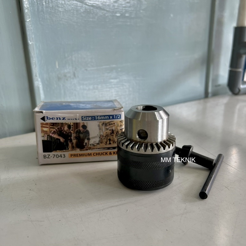 Kepala Bor 16mm DRAT Benz Kepala Mesin Bor + Kunci Bor