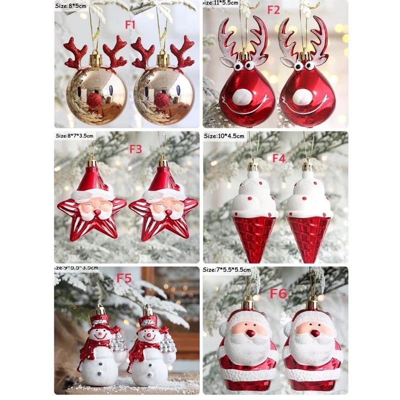 Hiasan Pohon Natal / Pernak Pernik Natal / Dekorasi Natal