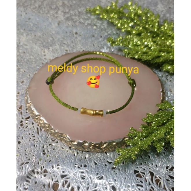 Gelang  HONGKONG HK tali cina keberuntungan bambu