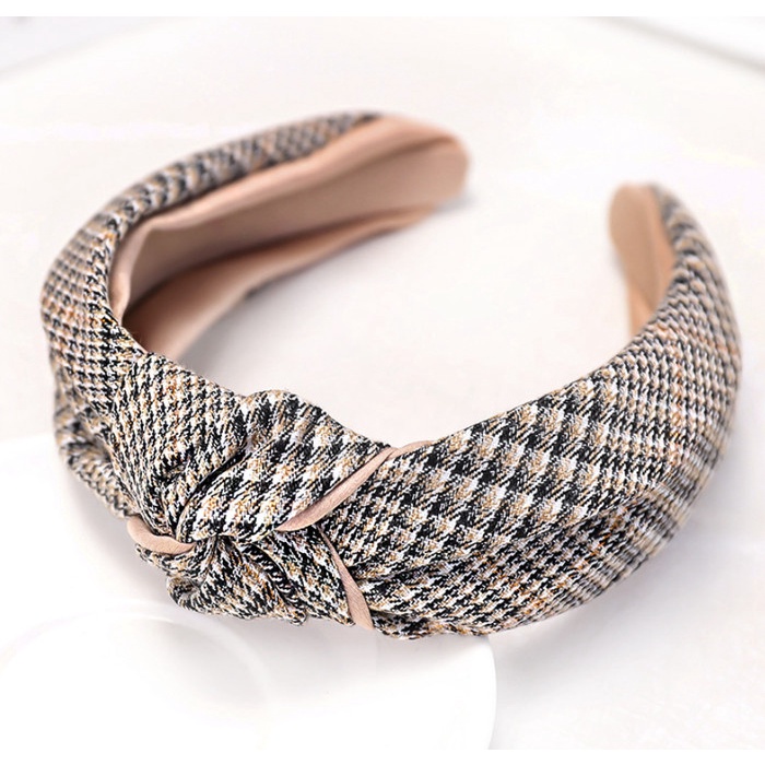 Bando Korea / Bando Wanita Kotak / Bando Bandana Tweed Cresscent