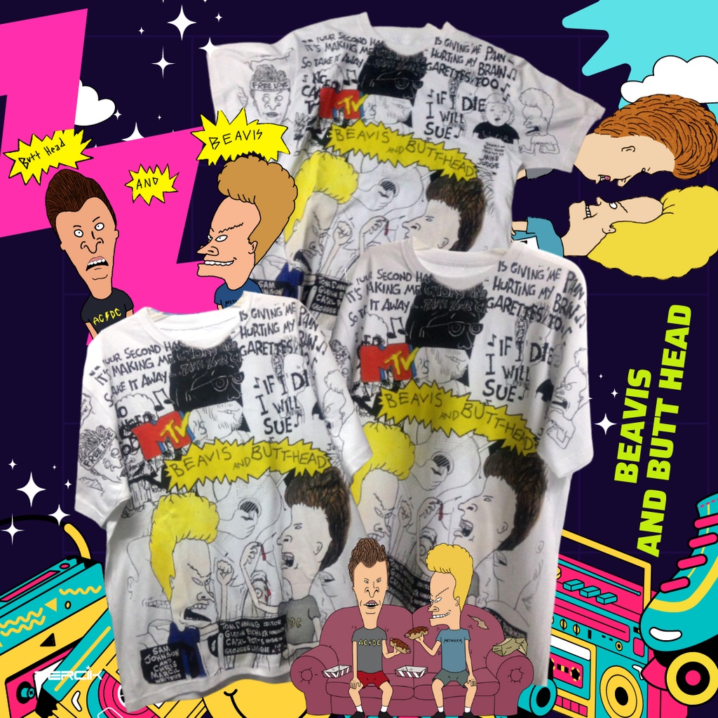 KAOS BEAVIS & BUTTHEAD, KAOS BOOTLEG BEAVIS, HEAVY COTTON 16s