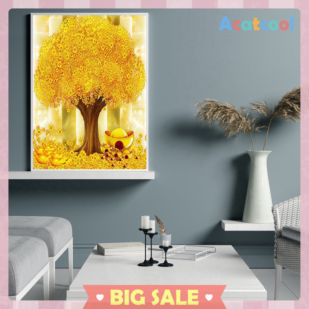 Money Tree Resin Diamond Painting 5D DIY Full Round Drill Rhinestone Mosaic