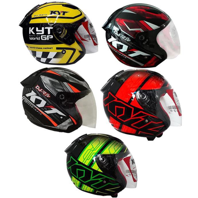 Helm KYT DJ Maru Motif motor gp DISKON