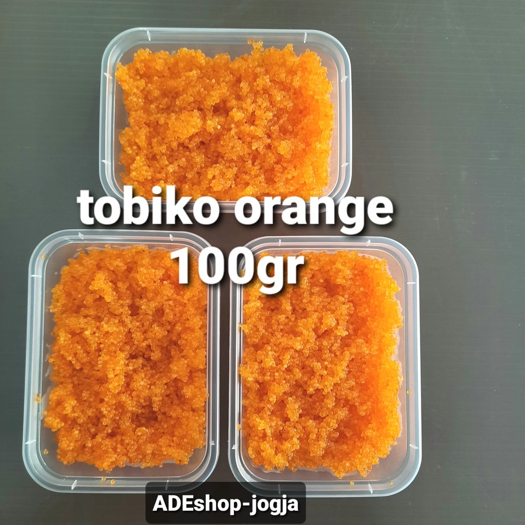 

tobiko orange telur ikan terbang 100 gram Flying Fish Roe sushi