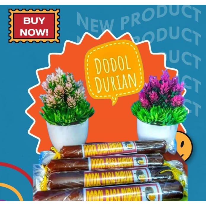Dodol Rasa Durian @250gr 1Pcs Asli Betawi Bekasi