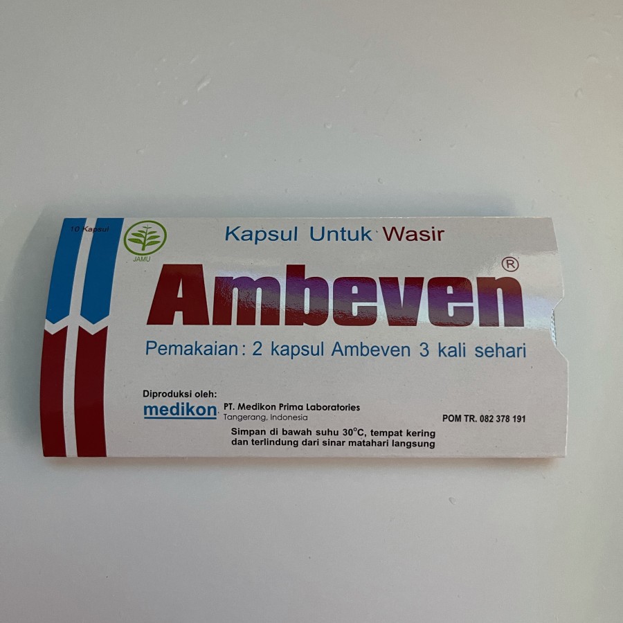 Ambeven Kapsul Wasir isi 10 Kapsul