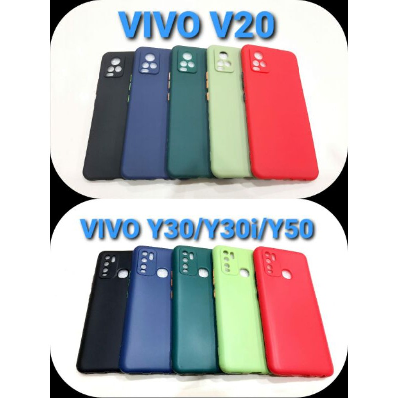 SILIKON CASE WARNA PELINDUNG KAMERA VIVO V20 Y30 Y30i Y50