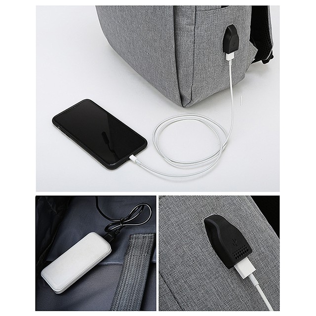 Tas Ransel Power USB Port High Quality Import / Tas USB Charger Original