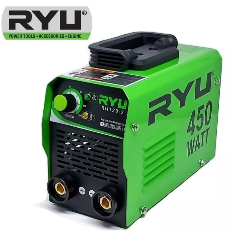 RYU RII-120-2 RYU RII 120-2 Mesin Travo Las Listrik Inverter MMA 120 450 Watt RYU / Mesin Las 450Wat