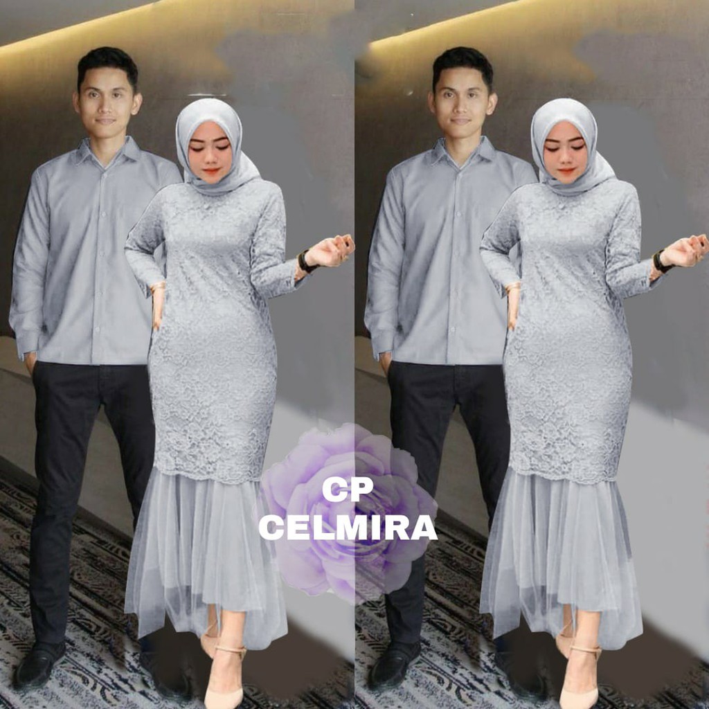 indobest COUPLE CELMIRA / BUSANA PRIA WANITA SEPASANG / GAMIS PESTA