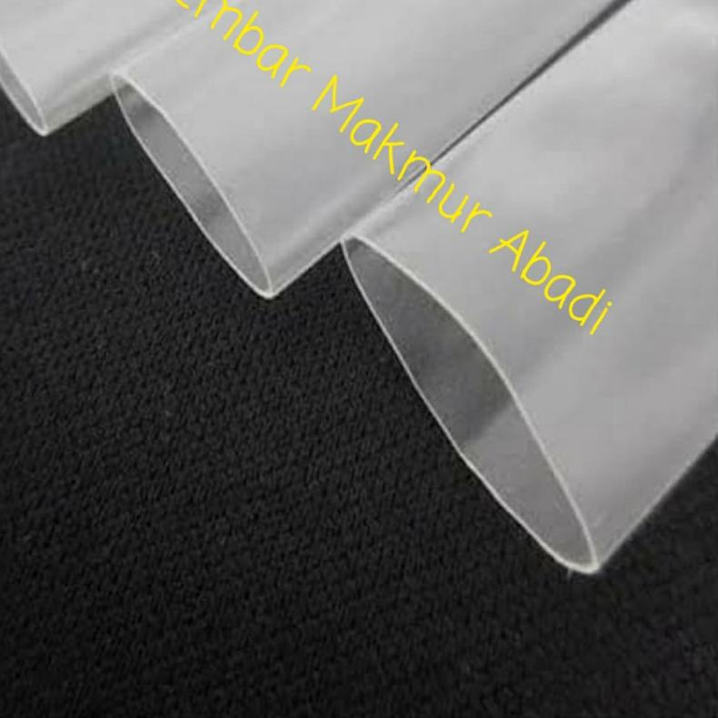 Heatshrink Tube Ecer 25mm Per Meter / Kabel Bakar Clear BENING 25mm / Selang Bakar Transparan 25mm