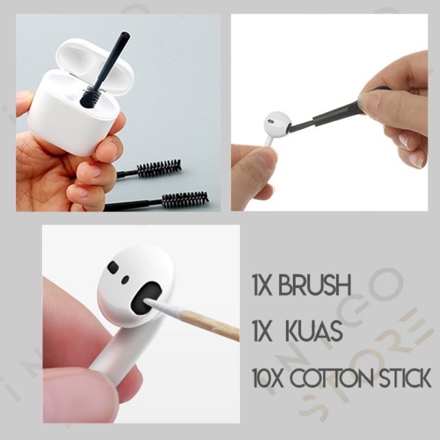 Cleaner Airpods Earpods CleaningTool Kits 3 Set Pembersih Airpods