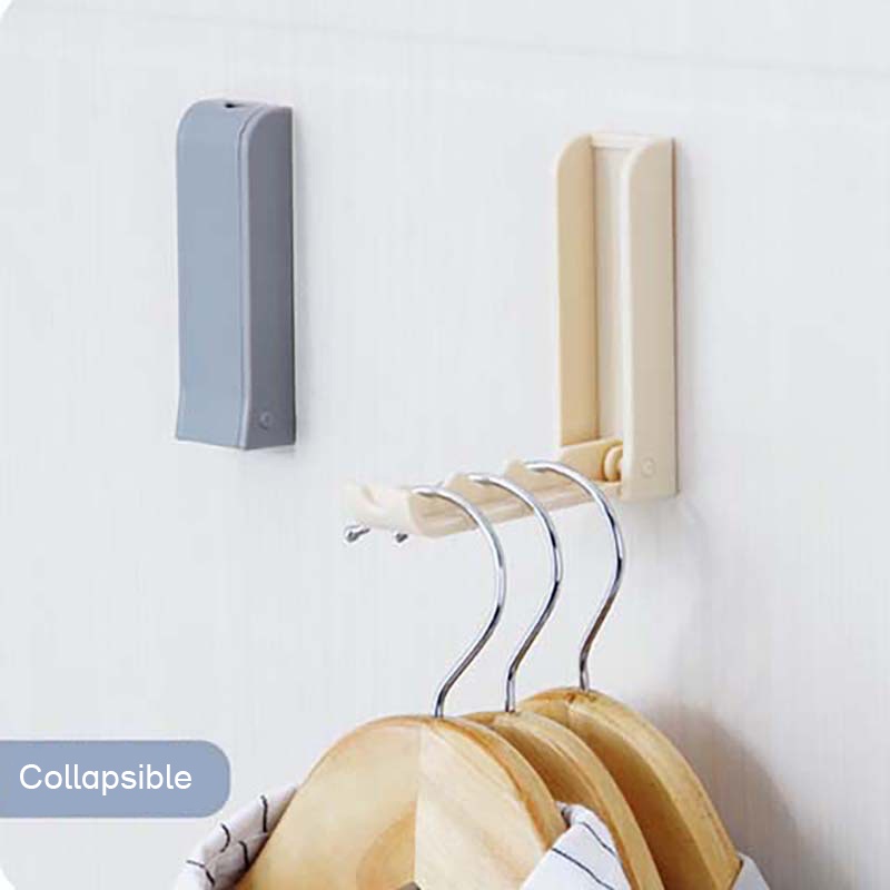 Kait Lipat Dinding Gantungan Ajaib Magic Hanger Wall Folding Hook  Tempel Hanger Baju Gantungan Baju Ajaib-Won