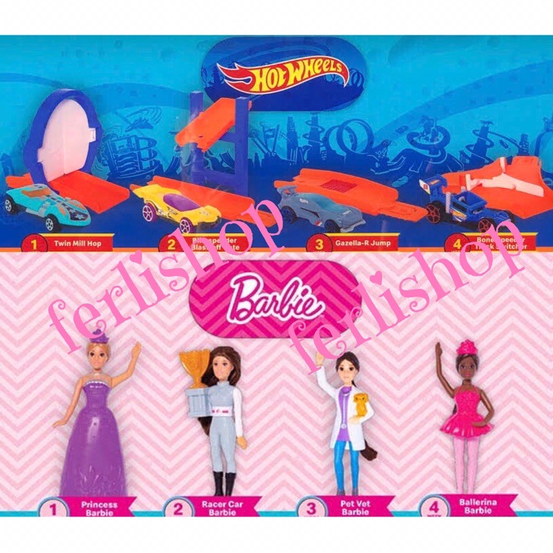 Mainan Happy Meal Toys Mcd Barbie Hotwheels Hot Wheels Mcdonald Toy Baru New Segel Sealed Mcdonalds Shopee Indonesia